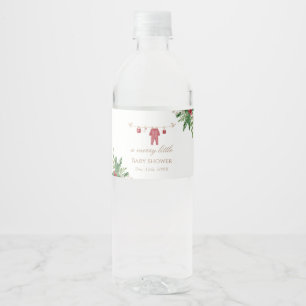 Helgdag Baby Shower Food & Drink-etikett Vattenflaskor Etikett