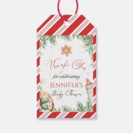 Helgdag Baby Shower för vattenfärg-julen - nybörja Presentetikett