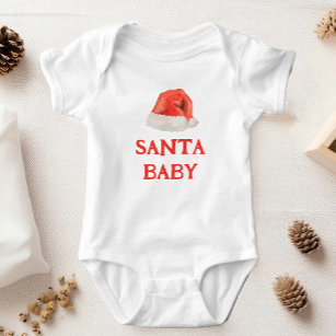 Helgdag Baby Shower för Vintagen Santa Baby T Shirt