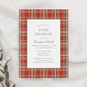 Helgdag Baby Shower på julklapp Inbjudningar