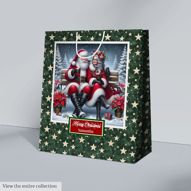 Helgdag Bag Classic Coolest Mrs. Claus (Christmas Holiday Gift Bag Classic Coolest Mrs Claus)