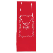 Helgdag Bag för Merry och Bright Red Swirl