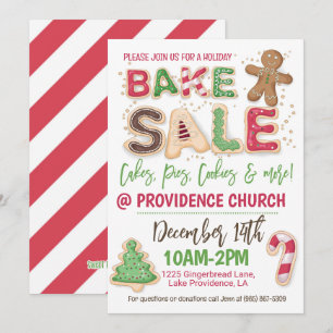 Helgdag Bake Sale Flyer Inbjudningar
