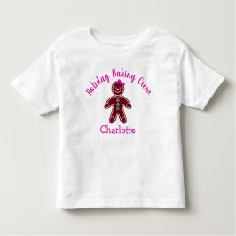 Helgdag Baking Crew Gingertea Flickjul T Shirt