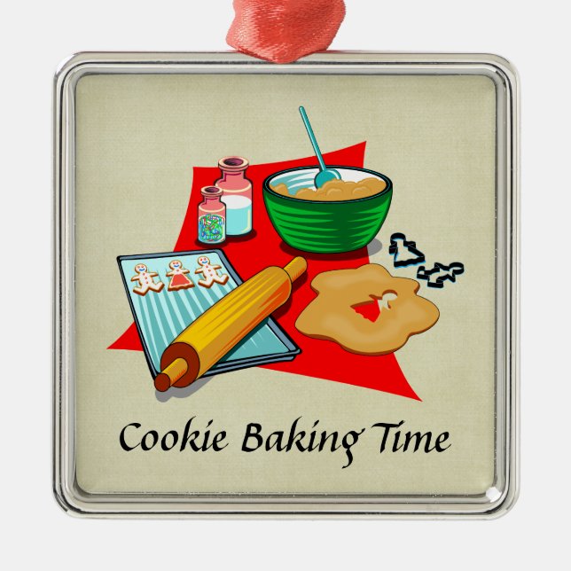 Helgdag Baking jul-kakor Ingredients Baker Julgransprydnad Metall (Framsidan)