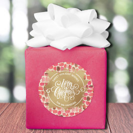 Helgdag Baking jul Runt Klistermärke