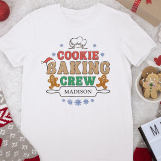 Helgdag Baking Team för julklapp T Shirt