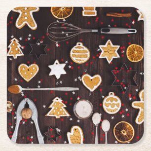 Helgdag Baking Underlägg Papper Kvadrat