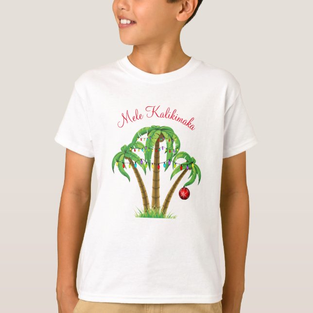 Helgdag Barn Shirt Mele Kalikimaka T Shirt (Framsida)