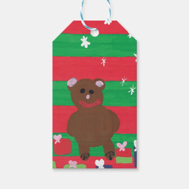 Helgdag Bear - Kids Art for CHOC Presentetikett (Framsidan)