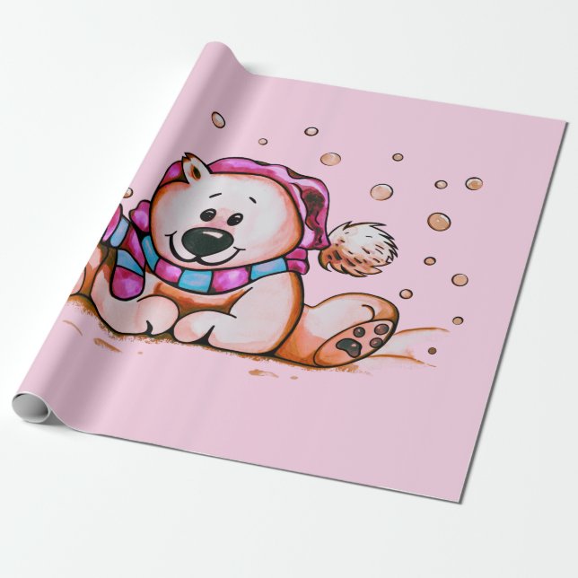 HELGDAG BEAR PRESENTPAPPER (Utrullad)