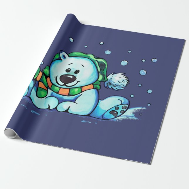 HELGDAG BEAR PRESENTPAPPER (Utrullad)