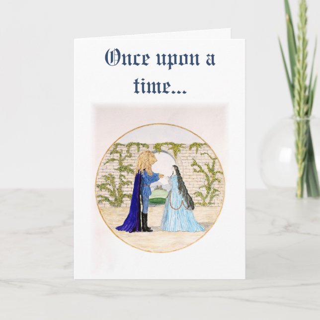 helgdag "Beauty and Beast" Helgkort (Framsida)