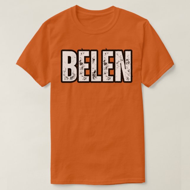 Helgdag Belen Namn Gift Birthday T Shirt (Design framsida)