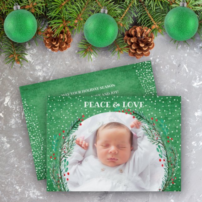 Helgdag Berries Gräs-kort för kransjulfotboll Julkort (Skapare uppladdad)