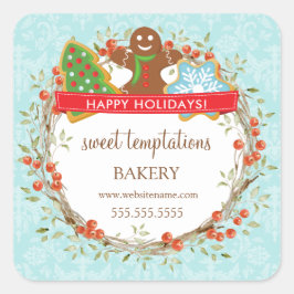 Helgdag Berry Wandejul-nybörjare Fyrkantigt Klistermärke