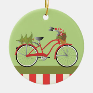 Helgdag Bicycle Julgransprydnad Keramik