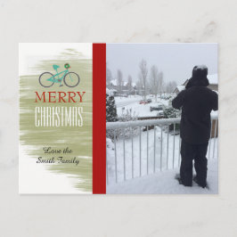 Helgdag Bicycle Photo Card Helg Vykort