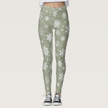 Helgdag Blek Grönt och vitt Snöflingor