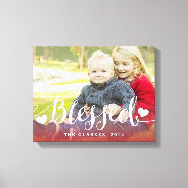 Helgdag Blessings | Helgdag Photo Wrapped Canvas (Framsida)