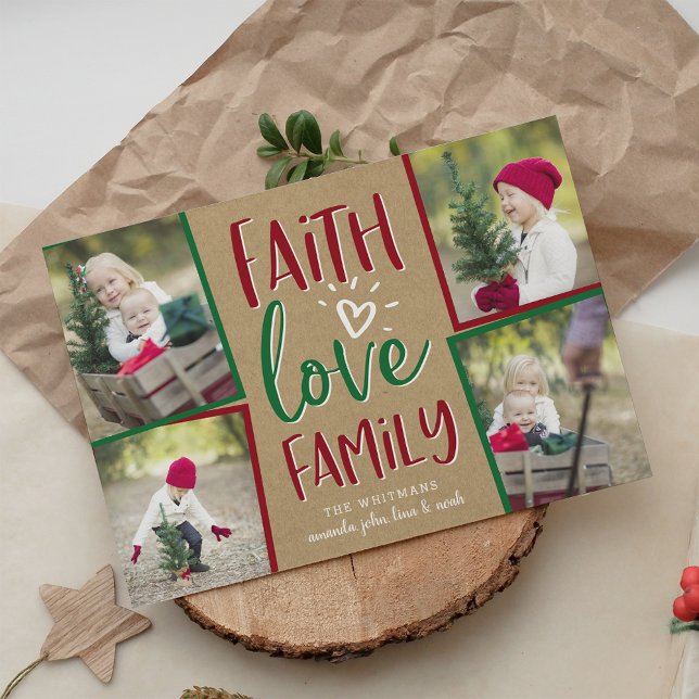 Helgdag Blessings | Kort för julfoto (Skapare uppladdad)