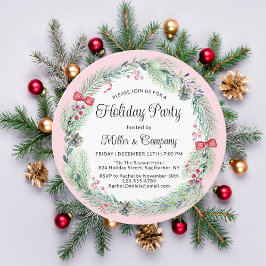 Helgdag Blommigt WandeCorporate jul Party Inbjudningar