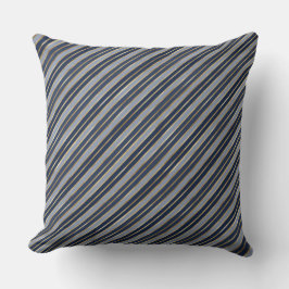 Helgdag Blue and Gold Foil Rand Kudde