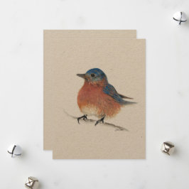 Helgdag Blue Bird Julkort