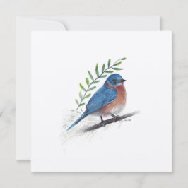 Helgdag Bluebird Art Bird Card Julkort