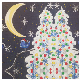 Helgdag Bluebird Måne Tyg