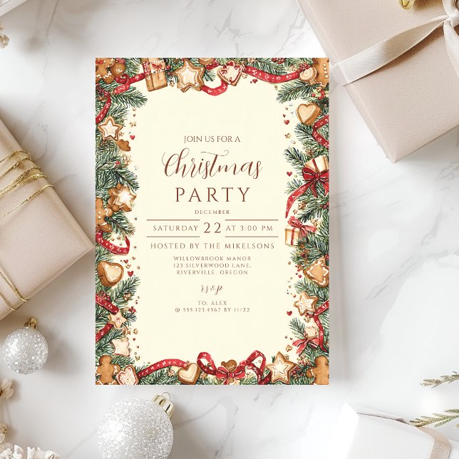 Helgdag Börjar jul Inbjudningar (Skapare uppladdad)