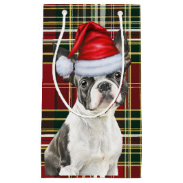 Helgdag Boston Terrier Hund Festive Play-jul