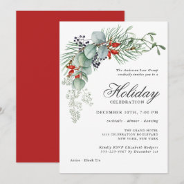 Helgdag Botanical Greenery Corporate Party Inbjudningar