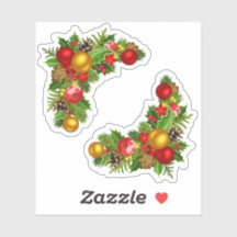 Helgdag Bough, färgad jul