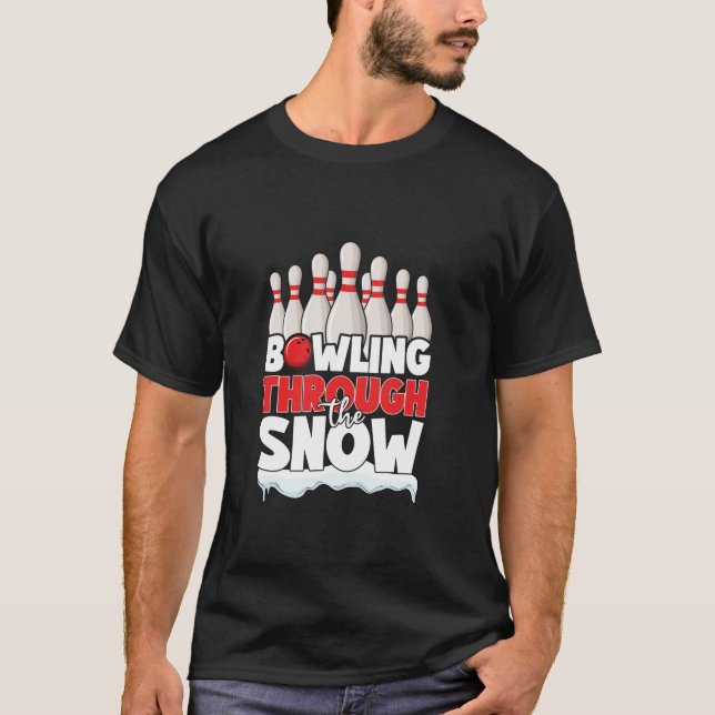 Helgdag Bowling-teamet Santa Bowling - jultomten T Shirt (Framsida)