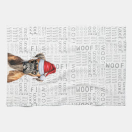 Helgdag Boxer-Hund, Djurälskare, jul Kökshandduk