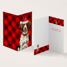 Helgdag Brittany Spain Hund Red Play jul Kort