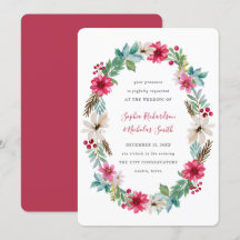 Helgdag Bröllop | Winter Watercolor Flowers