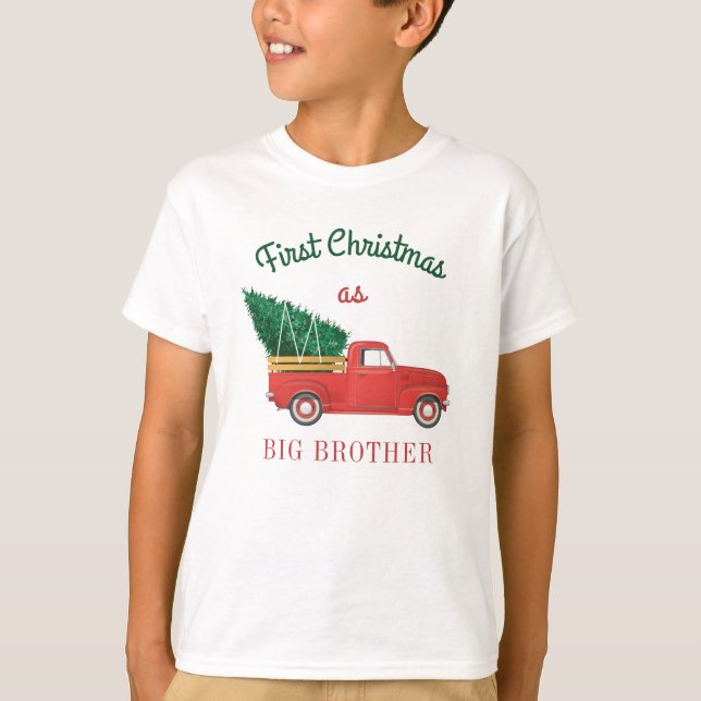 Helgdag Brother för första julmatchningen T Shirt (Framsida)