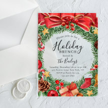 Helgdag Brunch Chic Blommigt jul Party