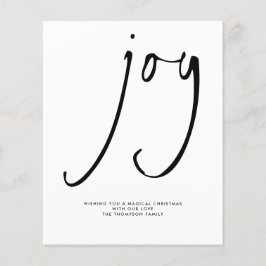 Helgdag Budget Joy Elegant Script Black White