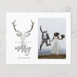Helgdag Budget Married and Merry Rustic Hjort