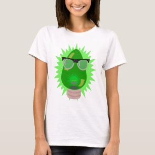 Helgdag Bulb för Anpassningsbarna Tecknad i julkla T Shirt