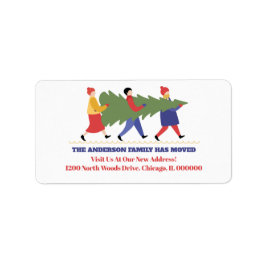Helgdag Byte av Adress New Home Adress Adressetikett