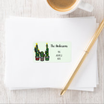 Helgdag Cactus Träd Adress Return