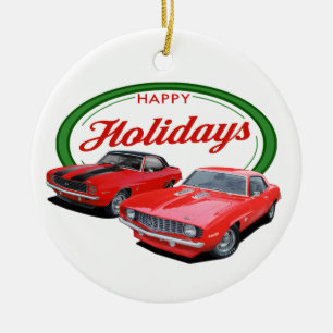 Helgdag Camaros Julgransprydnad Keramik