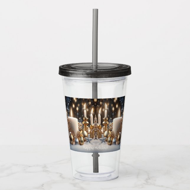 Helgdag Candles Acrylic Tumbler Take Away Mugg (Framsida)