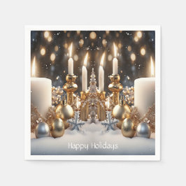 Helgdag Candles Helgdag Napkin Pappersservett