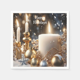 Helgdag Candles Helgdag Napkin Pappersservett