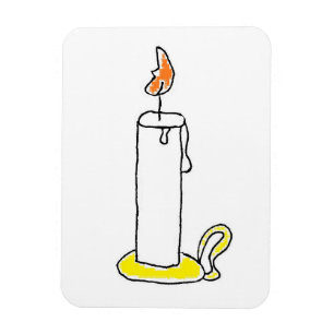 Helgdag Candlestick för tecknad Magnet